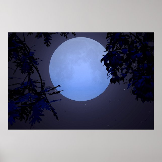 Auf einem blauen Mond Poster (Vorne)