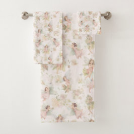 auf einem Blume-Feldschmetterling in einem Kranz Badhandtuch Set