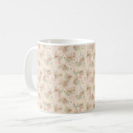 auf einem Blume-Feldschmetterling in einem Kranz Kaffeetasse