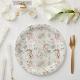 auf einem Blume-Feldschmetterling in einem Kranz Pappteller