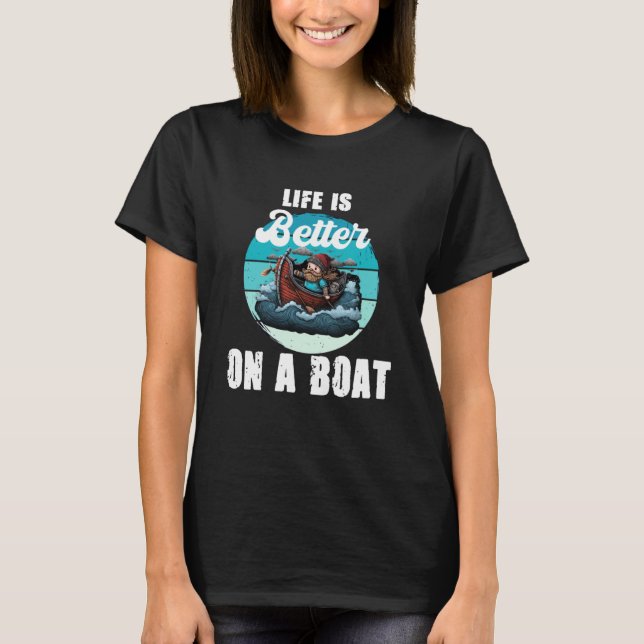 Auf einem Boot T-Shirt (Vorderseite)