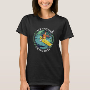 Auf einem Fluss Rowing Kayak Canoe T-Shirt