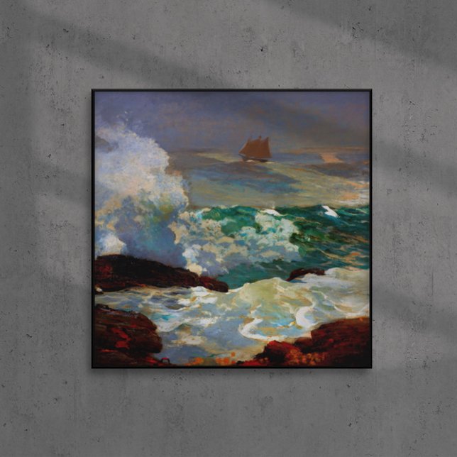 Auf einem Lee Shore Winslow Homer 1900 Poster (Von Creator hochgeladen)