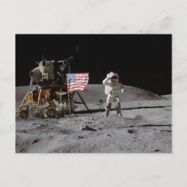 Auf einem Marché sur la Lune Postkarte