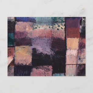 Auf einem Motiv aus Hammamet von Paul Klee Postkarte