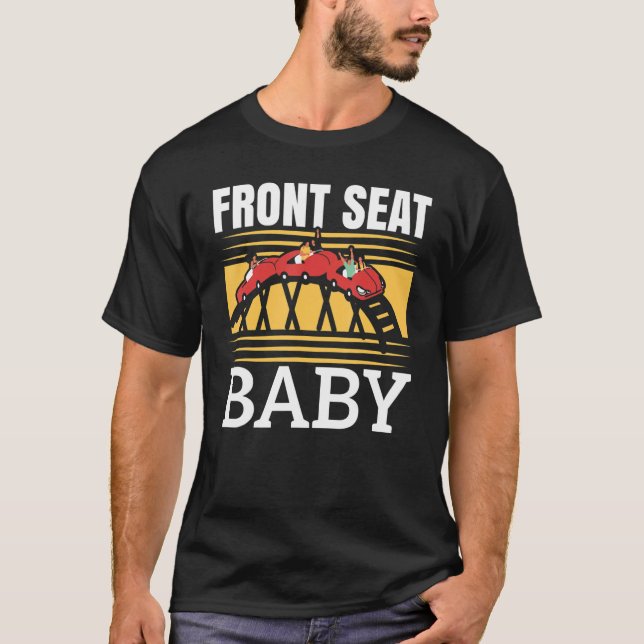 Auf einem Roller Untersetzer Rollercoaster Amustio T-Shirt (Vorderseite)