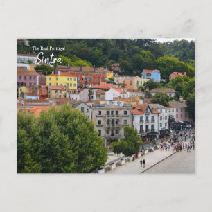 Auf einem Spaziergang in Sintra, Portugal Postkarte