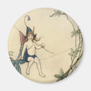 Auf einem Spinnengewirr sitzend Magnet