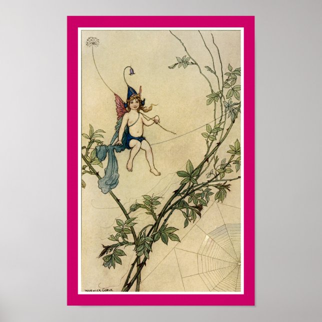 Auf einem Spinnengewirr sitzend Poster (Vorne)