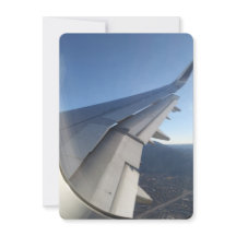 Auf einer Jet-Flugzeug-Note-Karte verlassen