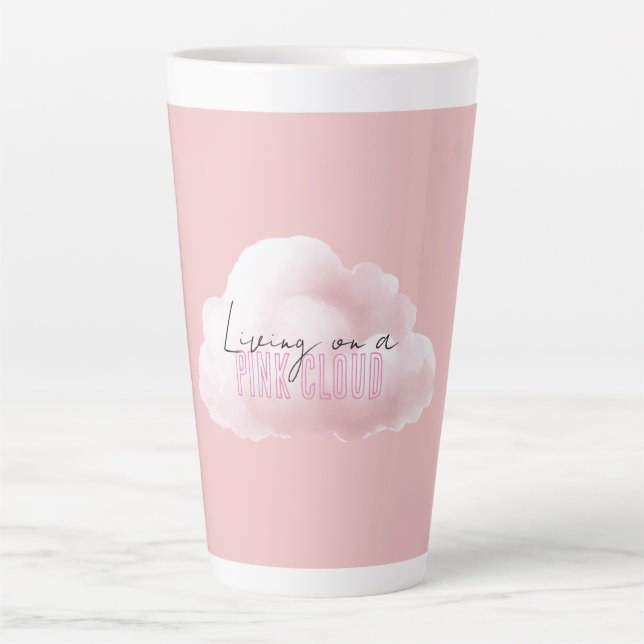 Auf einer rosa Wolke leben Milchtasse (Vorderseite)
