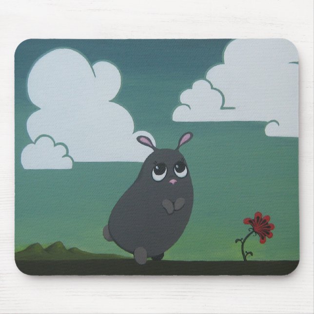 Auf einer schlichten Mausunterlage Mousepad (Vorne)