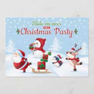 Auf einer Weihnachtsfeierlichen Party Einladung