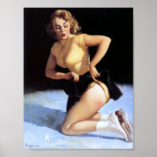 Auf Eis-Button oben Poster