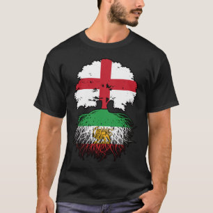 Auf Englisch gewachsene iranische Wurzeln Löwe und T-Shirt