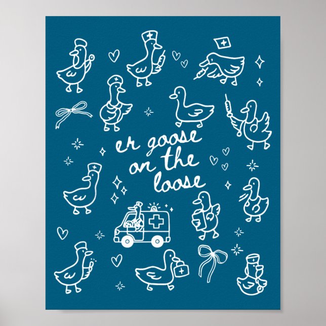 Auf Er Gans Lose Notfallabteilung Poster (Vorne)