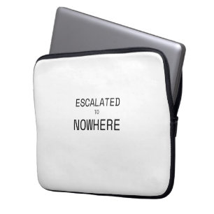 Auf Eskaliert Nirgendwo Minimalistische Tech-Lapto Laptopschutzhülle