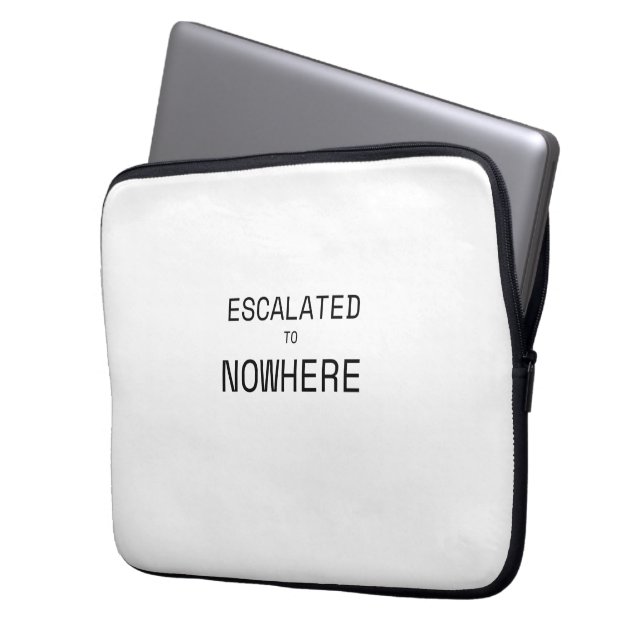 Auf Eskaliert Nirgendwo Minimalistische Tech-Lapto Laptopschutzhülle (Vorderseite Links)