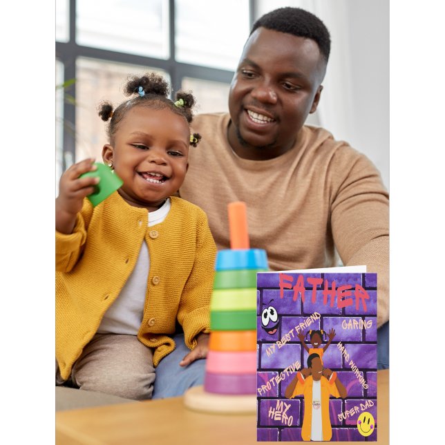 Auf euren Schultern ist Papa mein Held Karte (Von Creator hochgeladen)