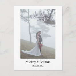 Auf ewig in Erinnerung - Benutzerdefinierte Hochze Postkarte