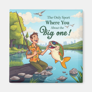 Auf Fischfang nach Liebe Magnet