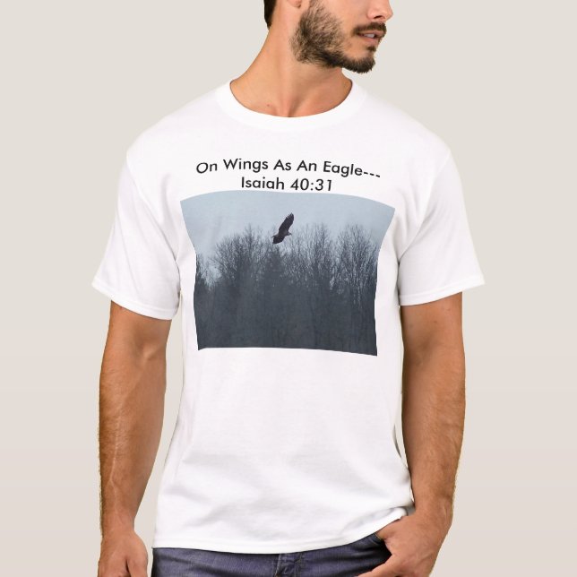 Auf Flügeln als Eagle----, Auf Flügeln als Adler… T-Shirt (Vorderseite)