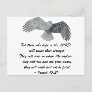 Auf Flügeln wie Adler - ist 40:31 Postkarte