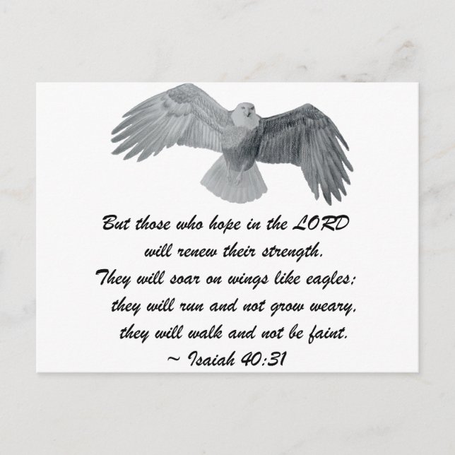 Auf Flügeln wie Adler - ist 40:31 Postkarte (Vorderseite)