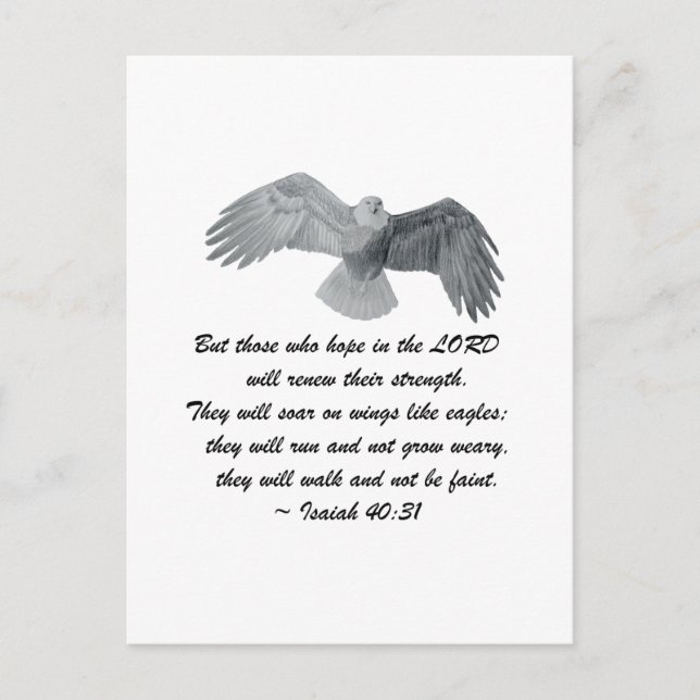 Auf Flügeln wie Adler - ist 40:31 Postkarte (Vorderseite)