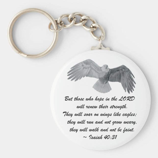 Auf Flügeln wie Adler - ist 40:31 Schlüsselanhänger (Vorne)