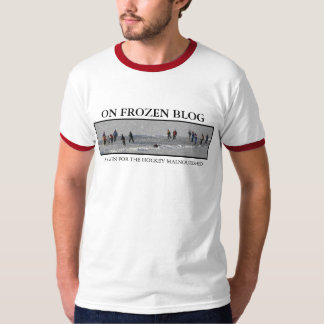 Auf gefrorenem Blog - Fahnen-T - Shirt