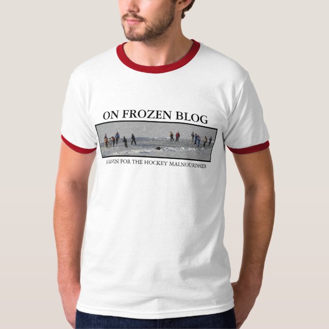 Auf gefrorenem Blog - Fahnen-T - Shirt (Vorderseite)