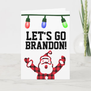 AUF GEHT'S BRANDON! ANTI-BIDEN WEIHNACHTSKARTEN KARTE