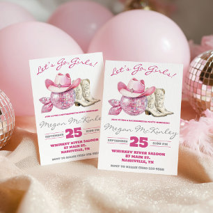Auf geht's, Mädchen! Pink Disco, Country Junggesel Einladung