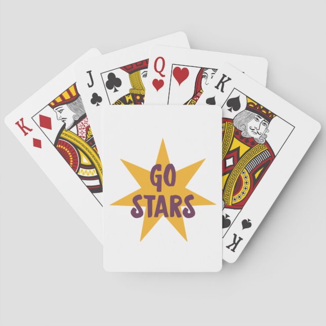 Auf geht's, Stars Spielkarten (Rückseite)