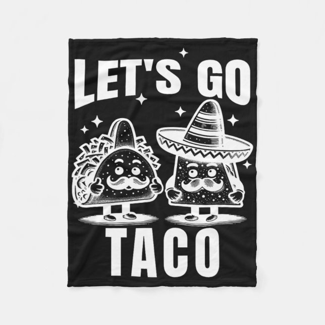 Auf geht's Taco 1  Fleecedecke (Vorderseite)