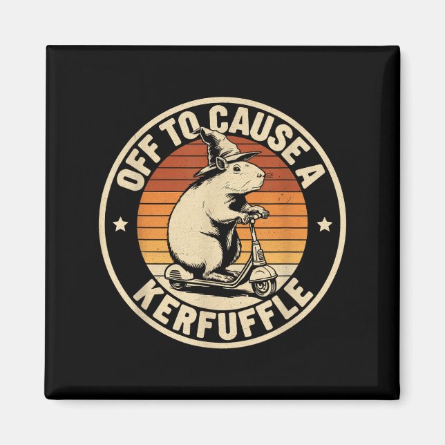 Auf geht's, um einen lustigen Capybara-Witz-Meme-T Magnet (Vorne)