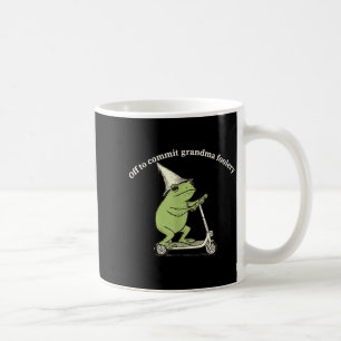 Auf geht's, um Oma Unsinn zu machen Lustiges Frosc Kaffeetasse