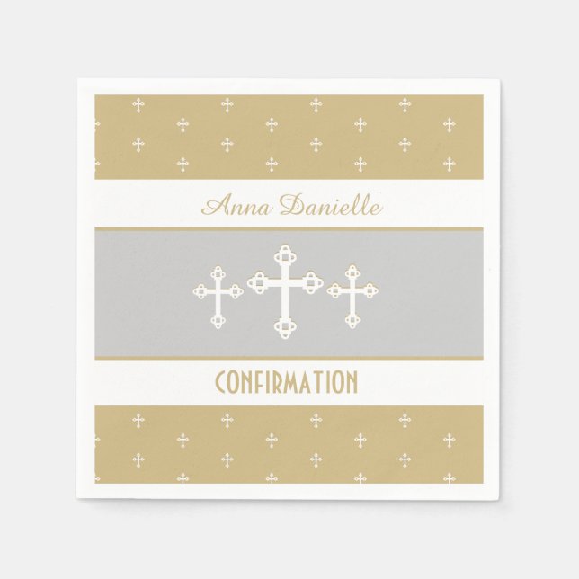 Auf Glauben basierendes, Christliches Bestätigungs Serviette (Vorderseite)