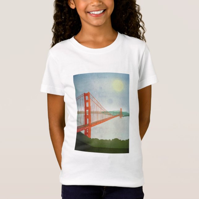 Auf Golden gate bridge T-Shirt (Vorderseite)
