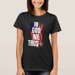 auf Gott vertrauen wir nicht Texas-Schulflaggenrec T-Shirt
