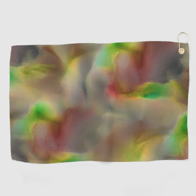 Auf grauen Farbtönen sehen Glas in Rot und Kalkgrü Golfhandtuch (Horizontal)