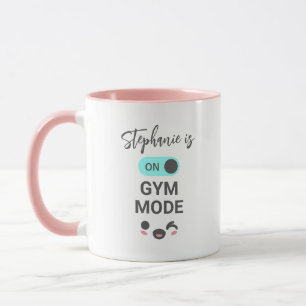 Auf Gym-Modus süßes personalisiertes Damen-Tässche Tasse