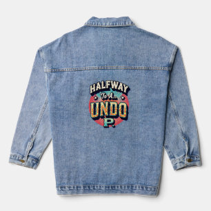 Auf halbem Weg zu einer Hundo - 50. Geburtstag Jeansjacke