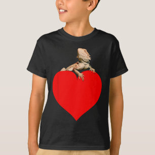 Auf Herz Bartagame kletternd T-Shirt