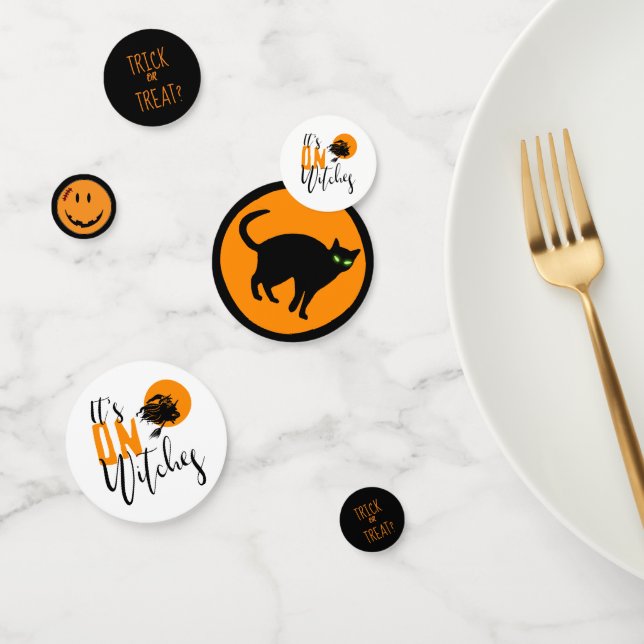 Auf Hexen Halloween Mix ID442 Konfetti (Gruppe)