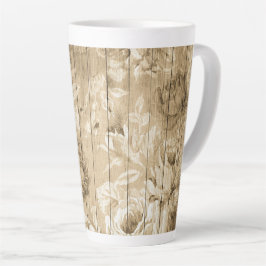 auf Holz Vintag-holz-nostalgisch Milchtasse