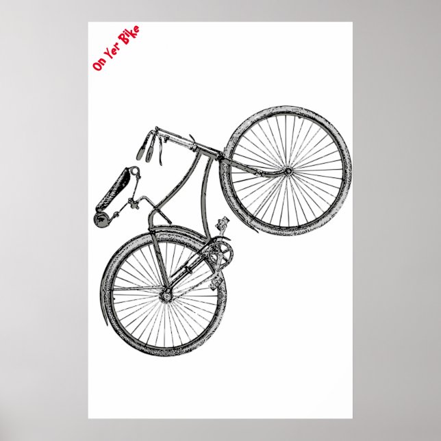 Auf Ihrem Bike-Poster Poster (Vorne)