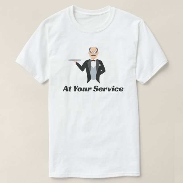 Auf Ihrem Service Butler T - Shirts (Design vorne)