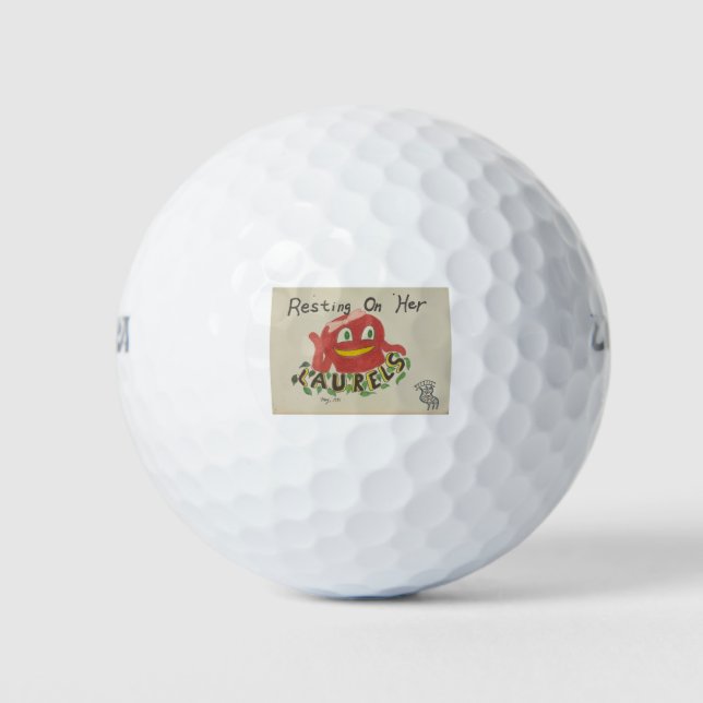 Auf ihren Laurels Prigan Art 10 Golfball (Vorderseite)